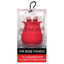 10X Fondle Massaging Rose Silicone Clit Stimulators