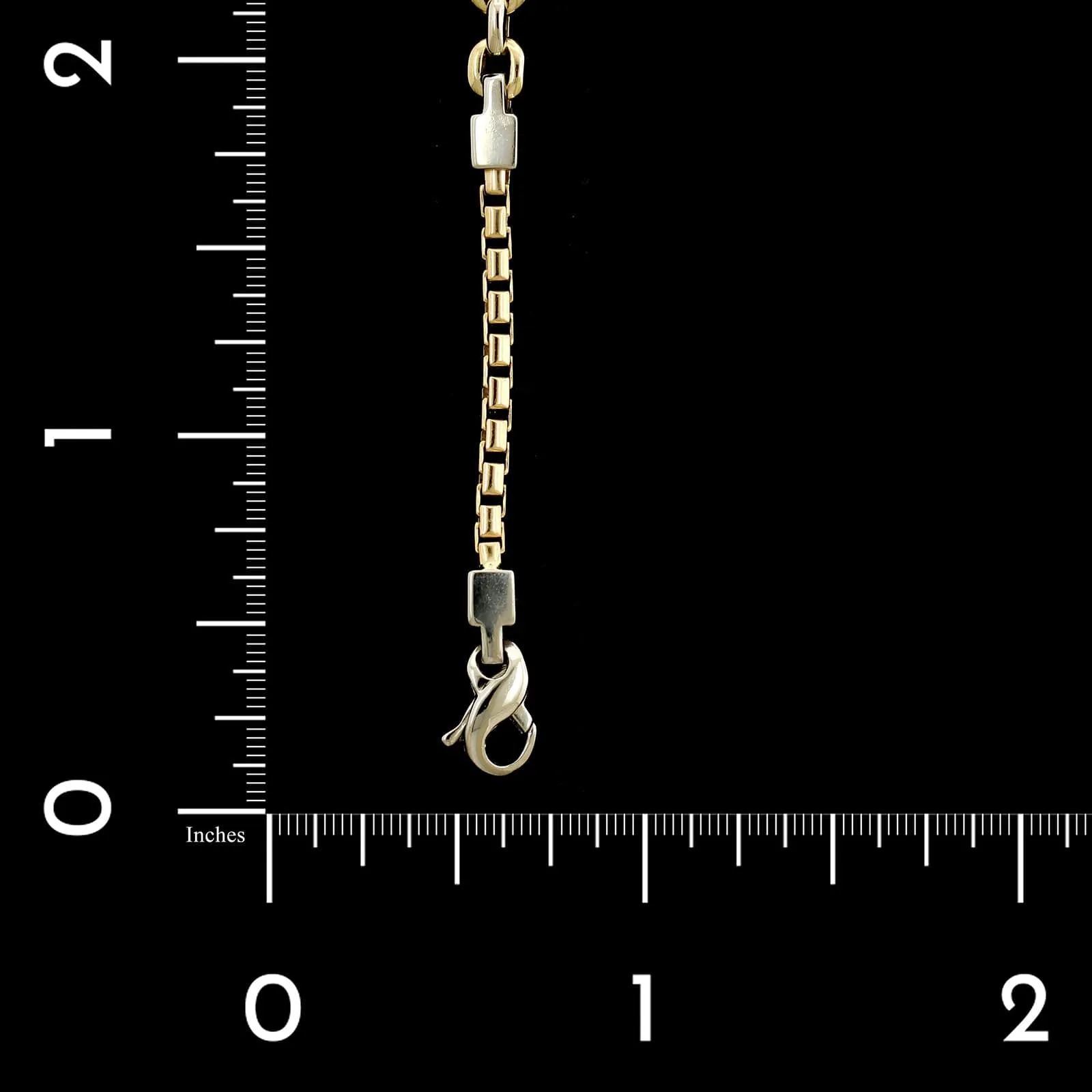 14K Two-tone Gold Estate Fancy Link Bracelet