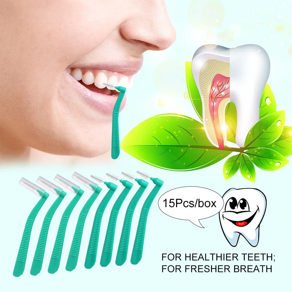 15Pcs/box Teeth Cleaning Toothpicks