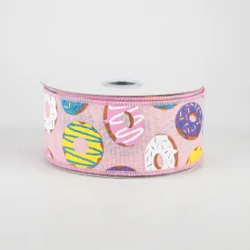 1.5" Donut Ribbon: Pink (10 Yards)