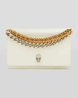 7327961HB0G Small skull double chain linked bag