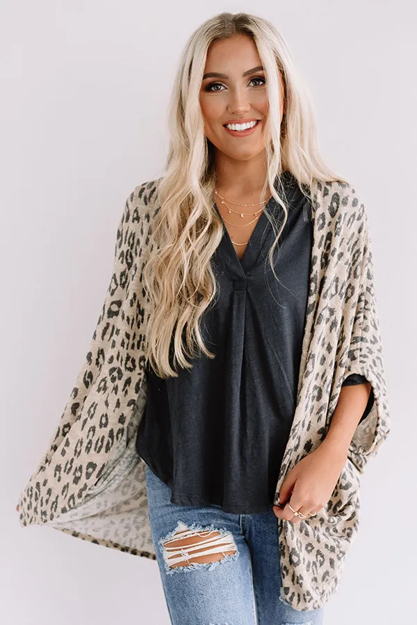 A Chic Peek Leopard Cardigan