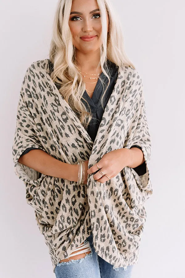 A Chic Peek Leopard Cardigan