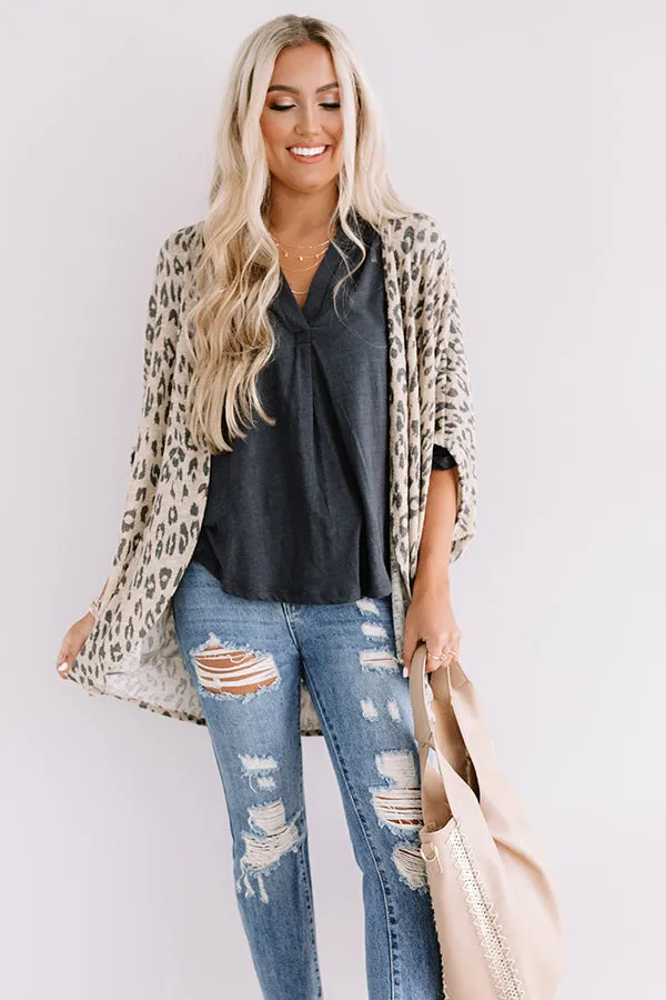 A Chic Peek Leopard Cardigan