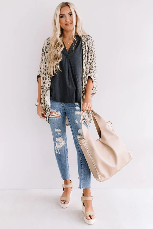 A Chic Peek Leopard Cardigan