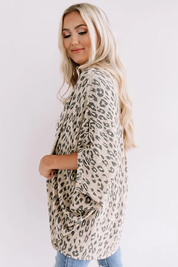 A Chic Peek Leopard Cardigan