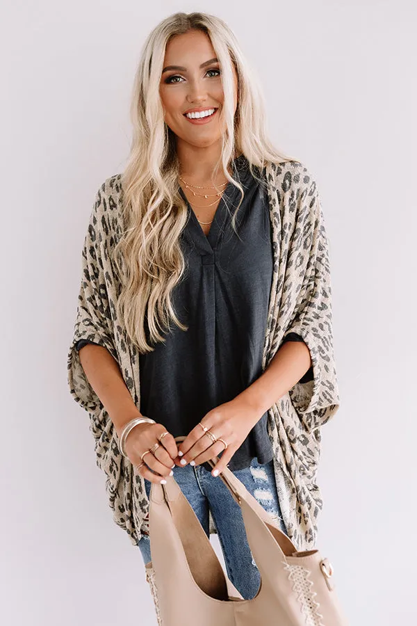 A Chic Peek Leopard Cardigan