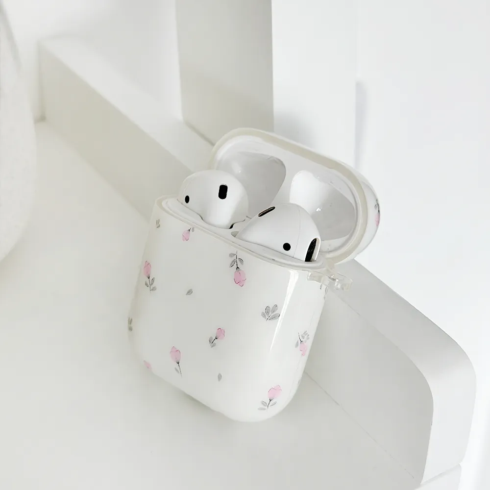 Airpods Case - Ditsy Floral White