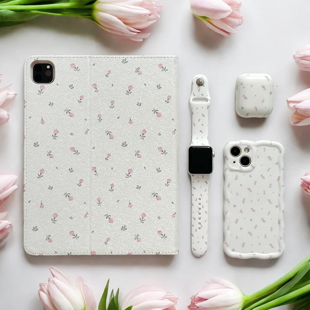 Airpods Case - Ditsy Floral White