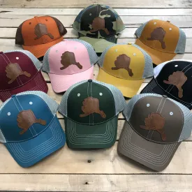 Alaska Leather Patch Trucker Hat