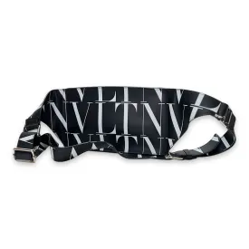 Allover VLT Belt Bag  Black in Calfskin , Silver Hardware