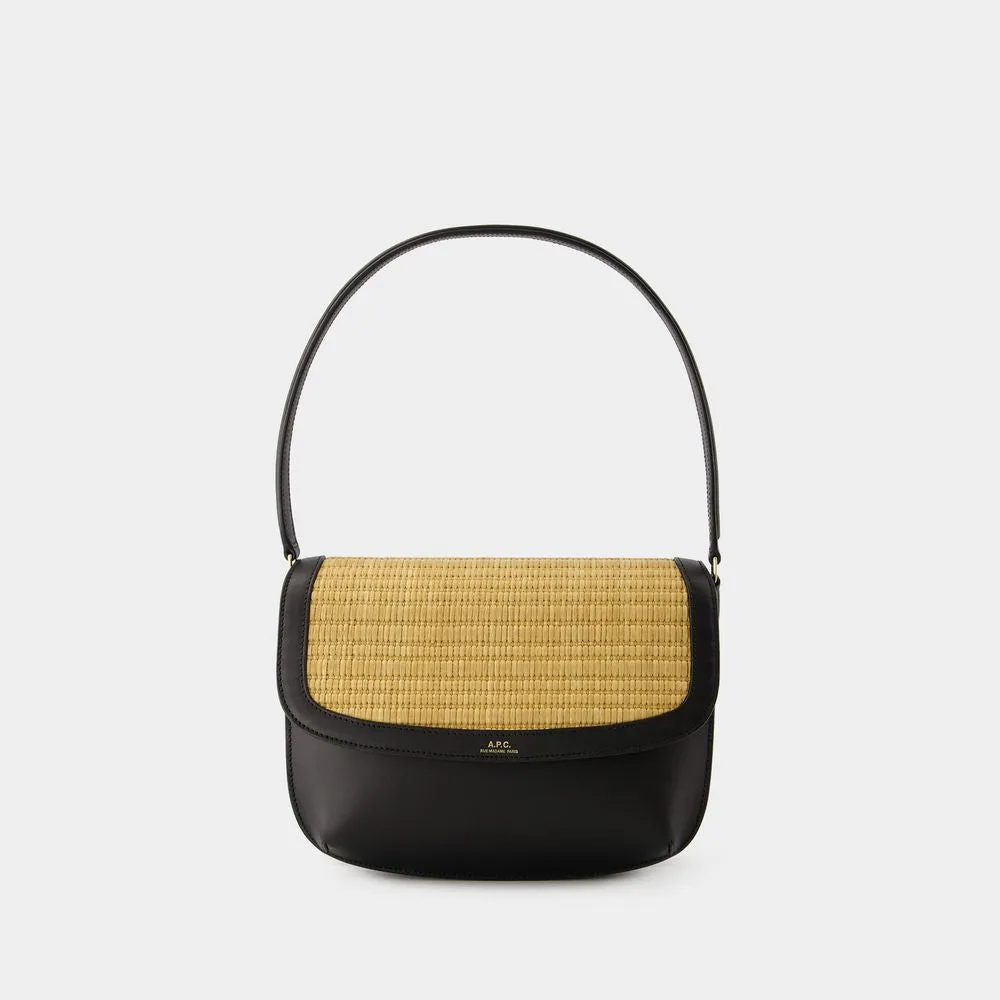 A.P.C. Stylish Black Shoulder Handbag for Women in SS24