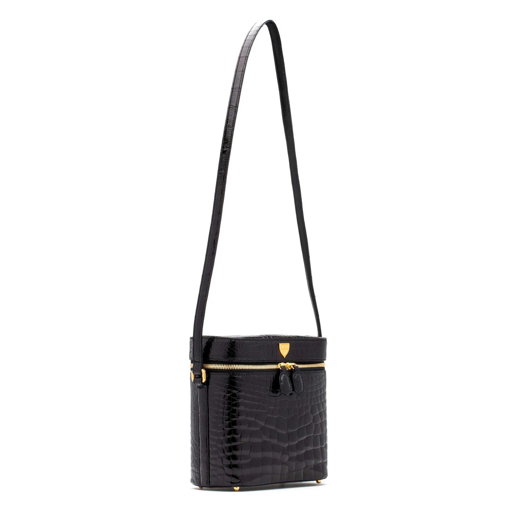 Aspen Tote in Black Alligator