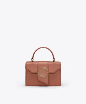 Audrey Pink Leather Mini Handbag