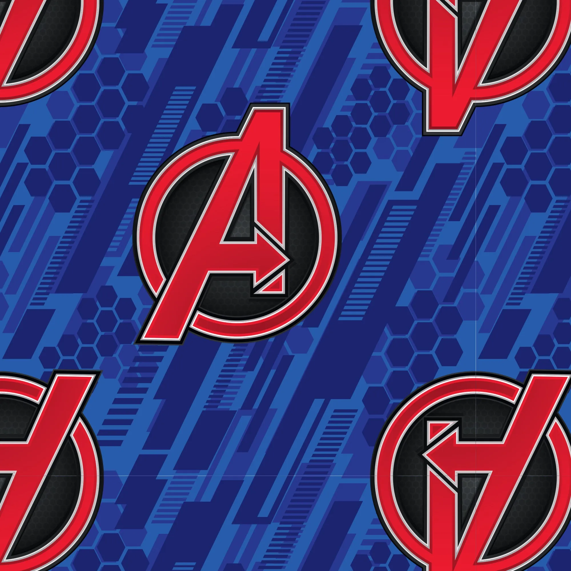 Avengers:  Red & Black Logo        - Officially Licensed Marvel  Peel & Stick Wallpaper