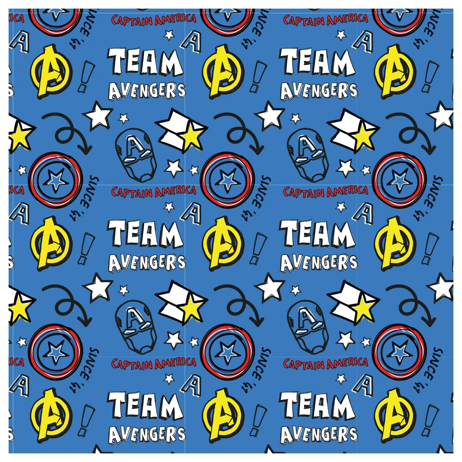 Avengers:  Team Sketches        - Officially Licensed Marvel  Peel & Stick Wallpaper