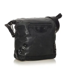 Balenciaga Motocross Day Leather Crossbody Bag