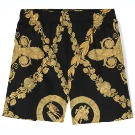 Black Maschera Baroque Swim Shorts