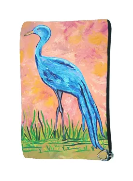 Blue Crane Cosmetic Bag - Paradise Crane