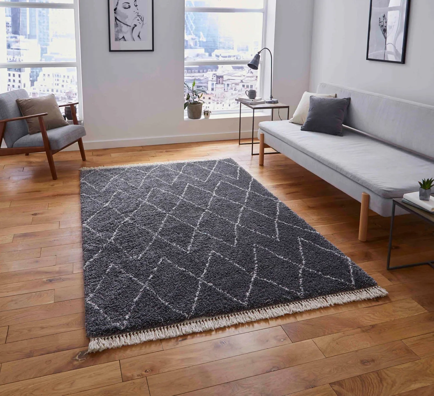 Boho 8280 Grey Rug