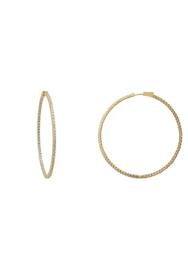 Brooklyn Large Hoop Earrings Gold