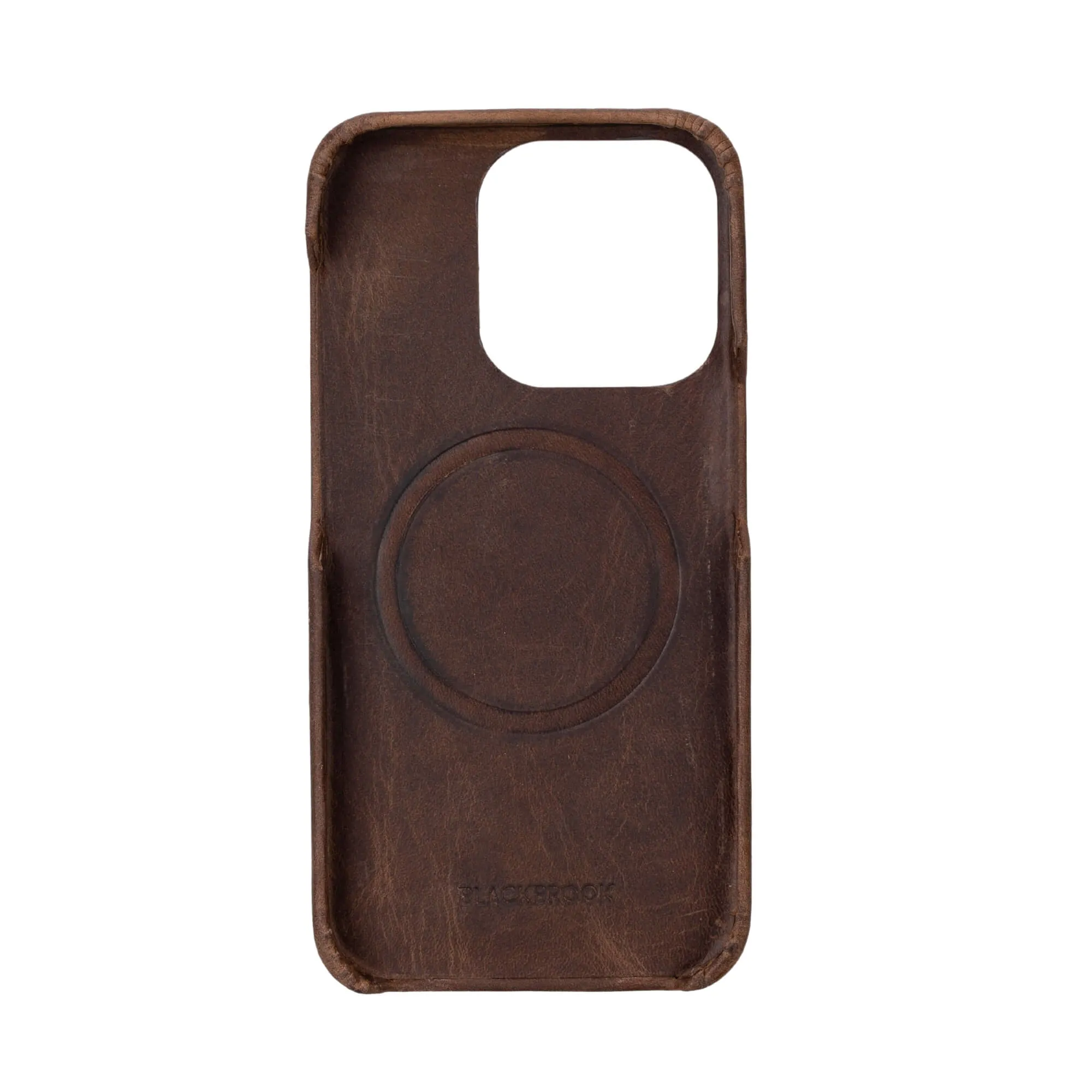 Burkley iPhone 16 Pro Wallet Case, Distressed Coffee