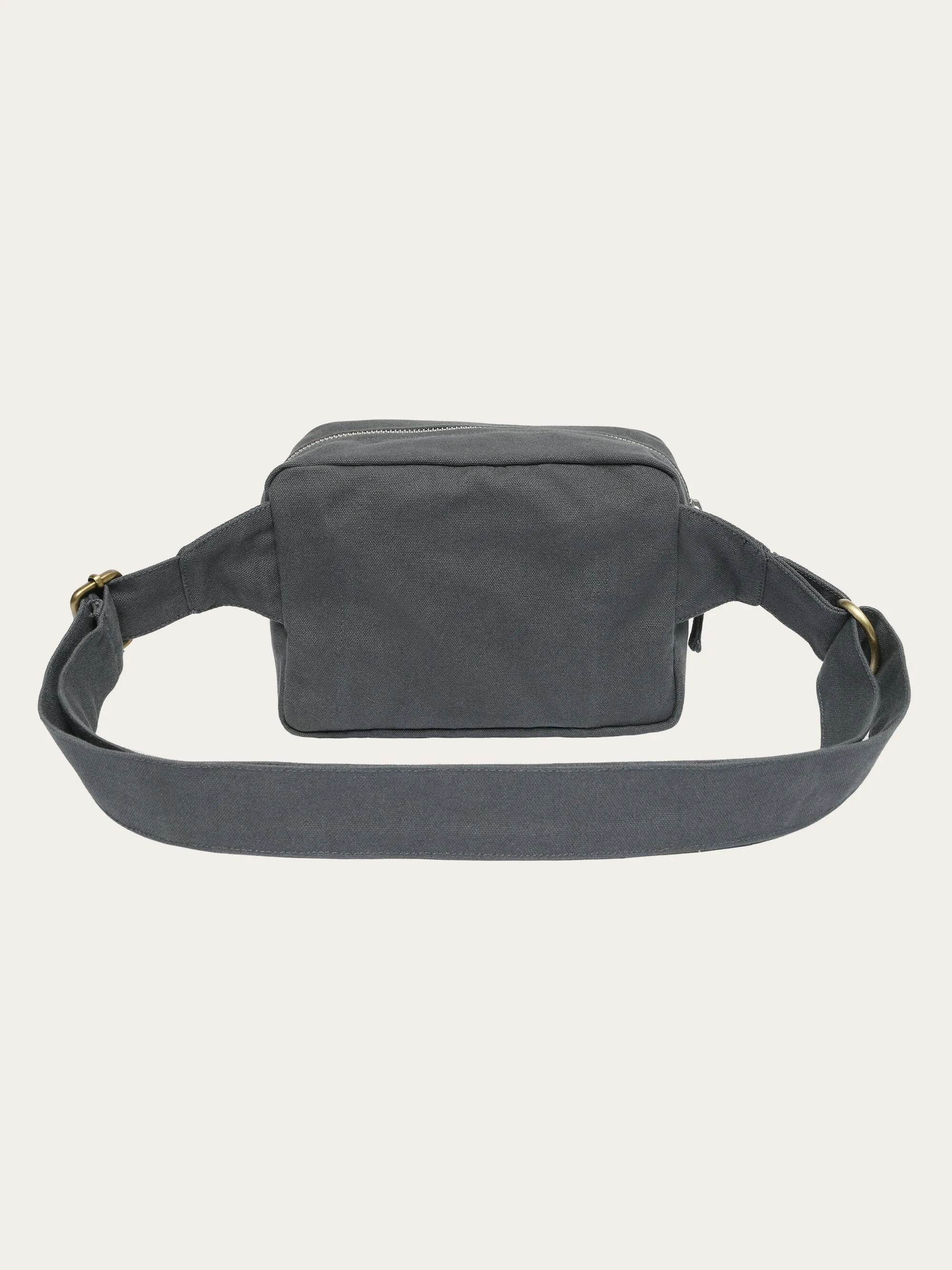 Canvas bumbag - GOTS/Vegan - Gray Pinstripe