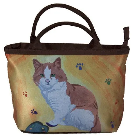 Cat Kitten Purse  - Paw in the Paint