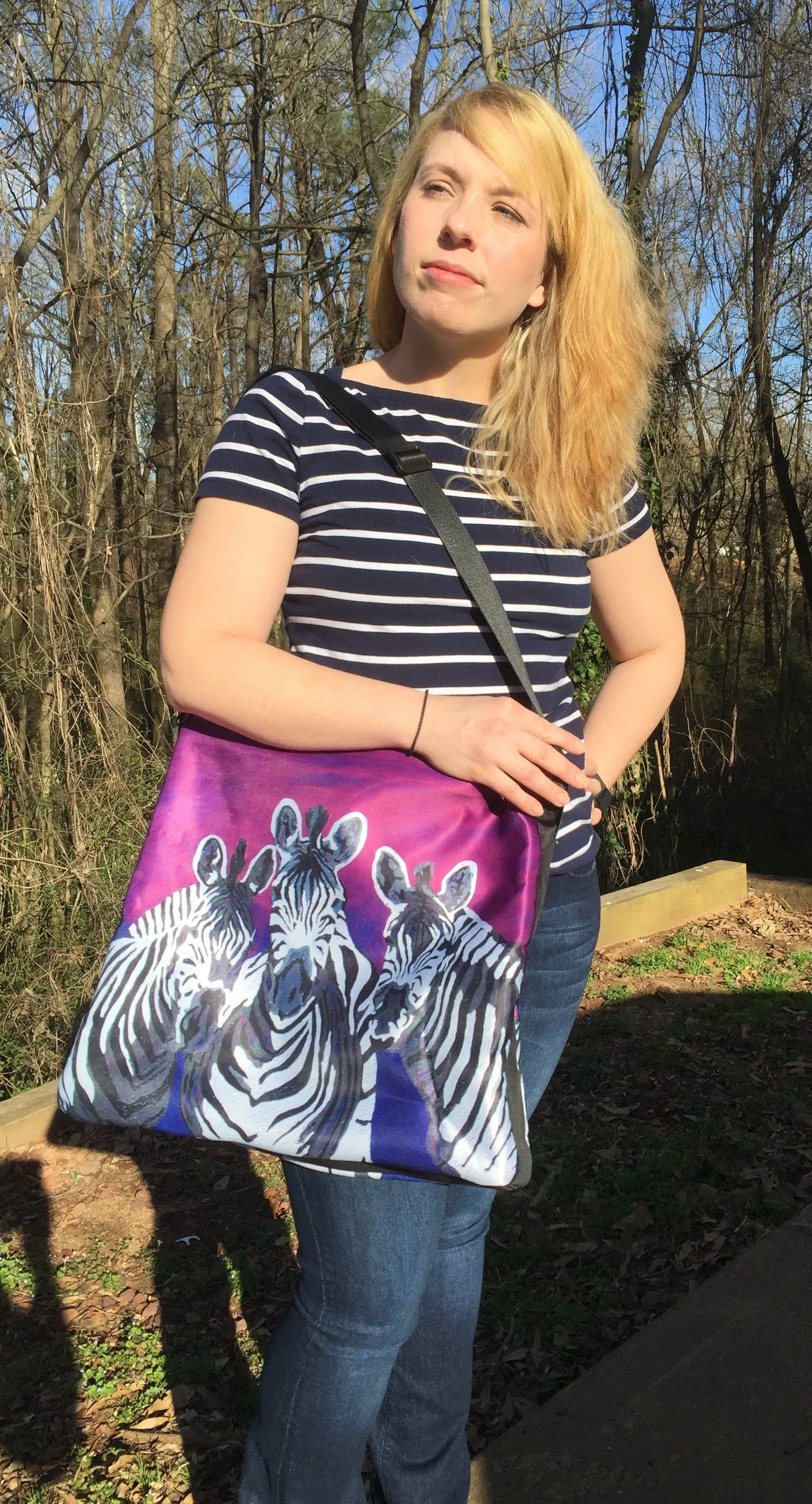 Cat Phat Cat Messenger Bag - Paw in the Paint