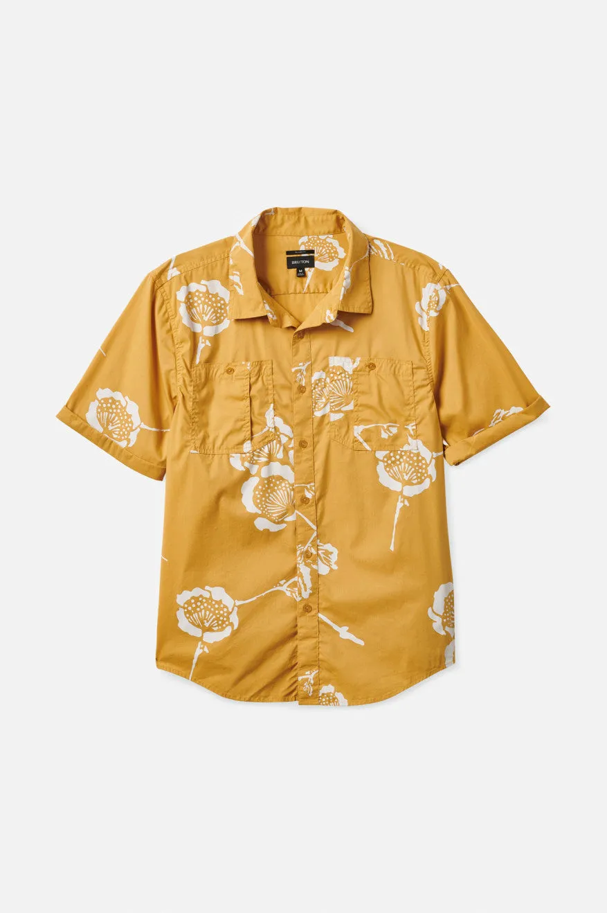 Charter Utility S/S Woven Shirt - Bright Gold/Off White