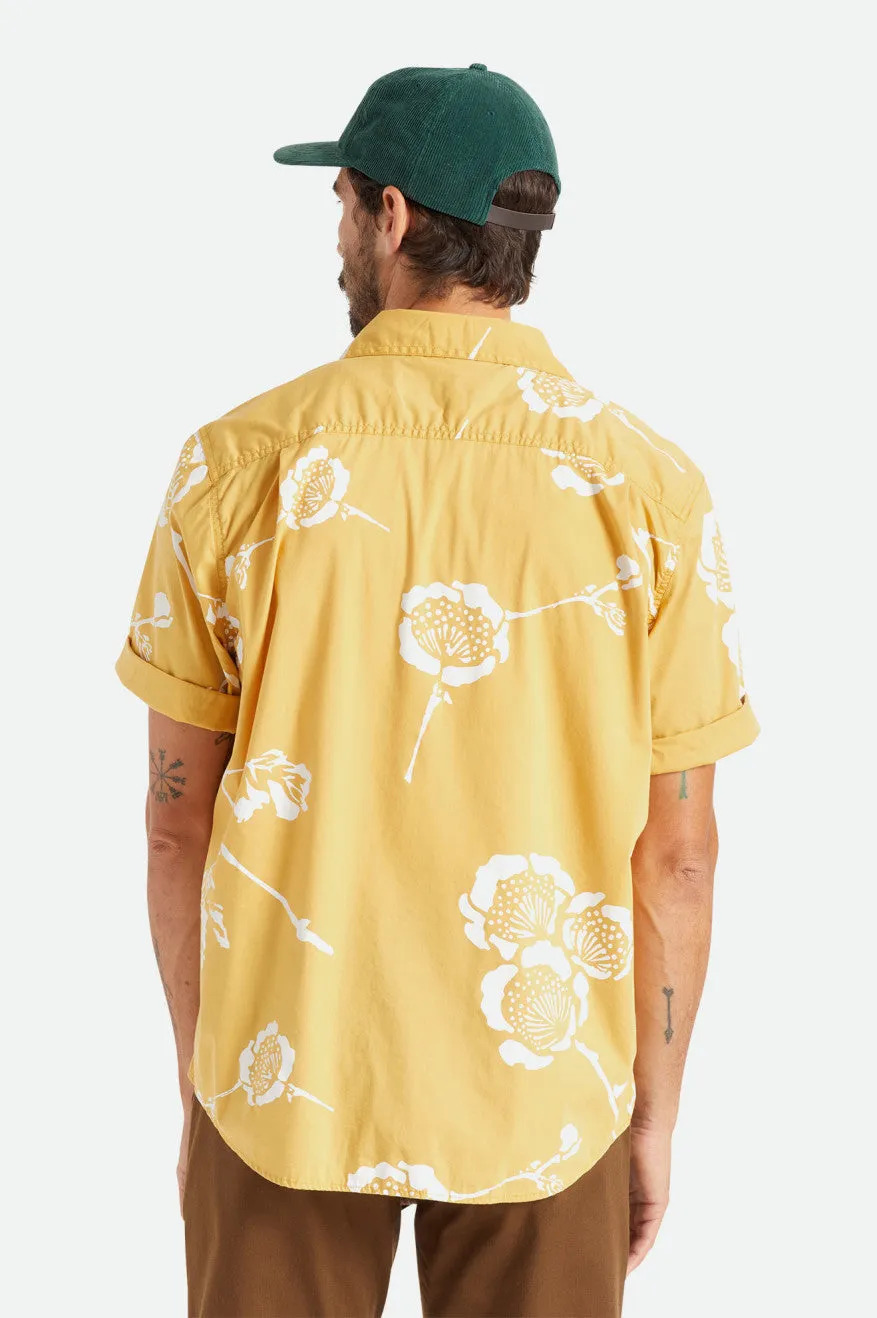 Charter Utility S/S Woven Shirt - Bright Gold/Off White