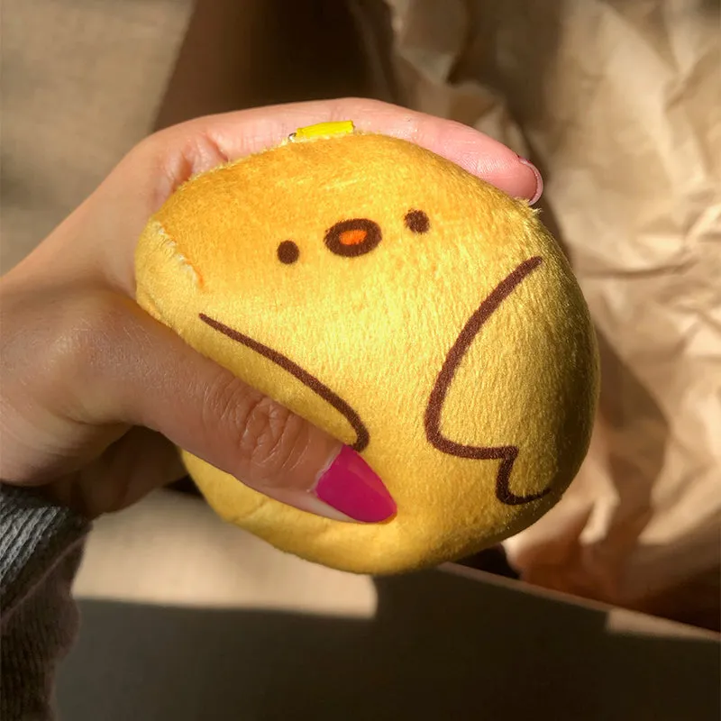 Chibird Round Plush Keychain