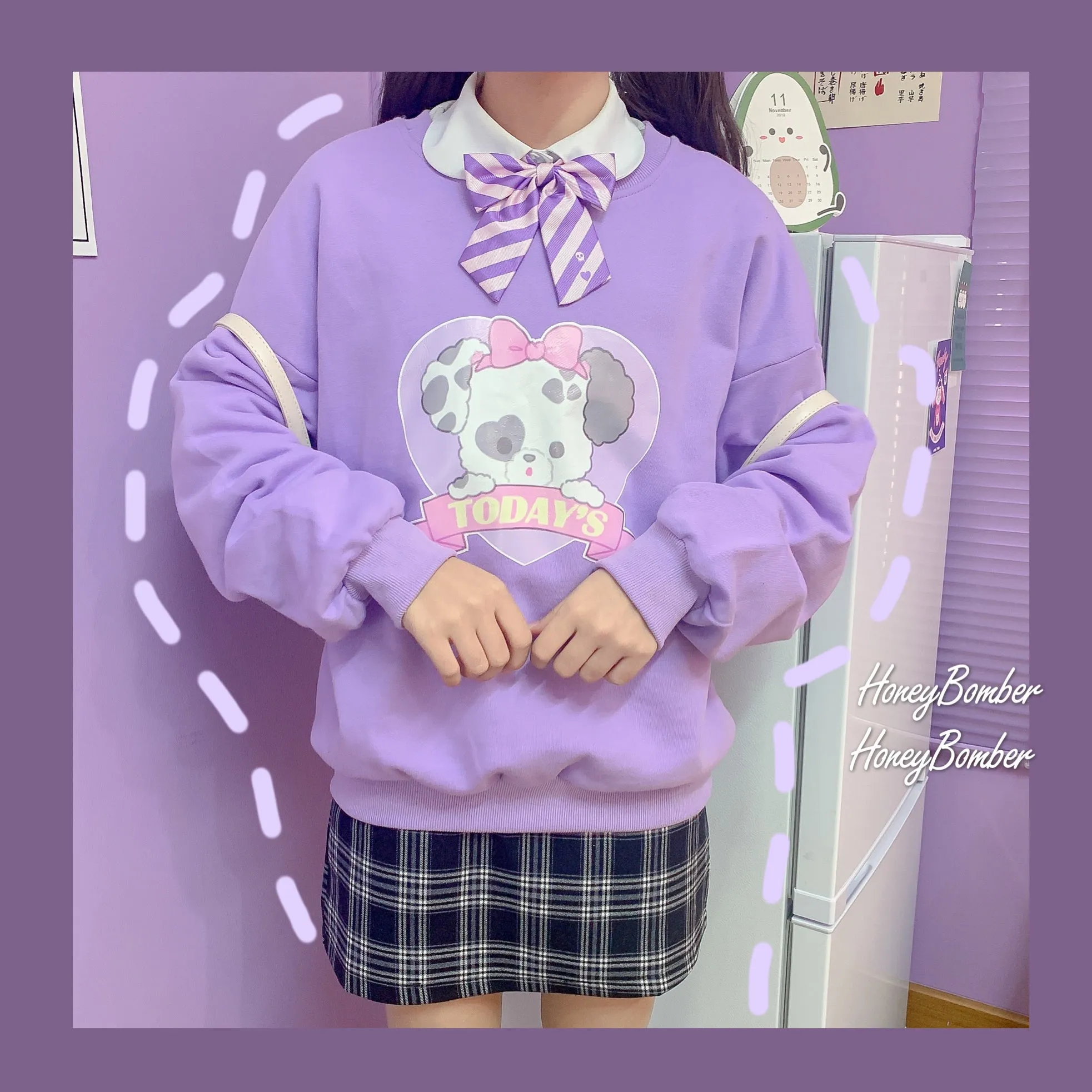 Chic Purple Sweatshirt PL50023