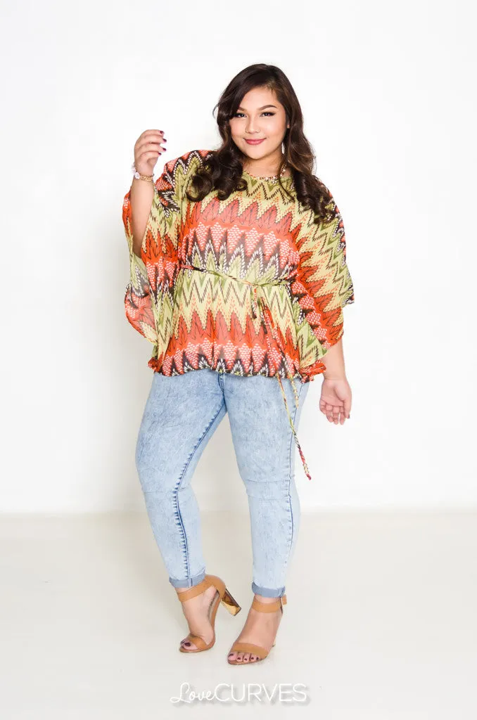 Chiffon Caftan Top - SIE