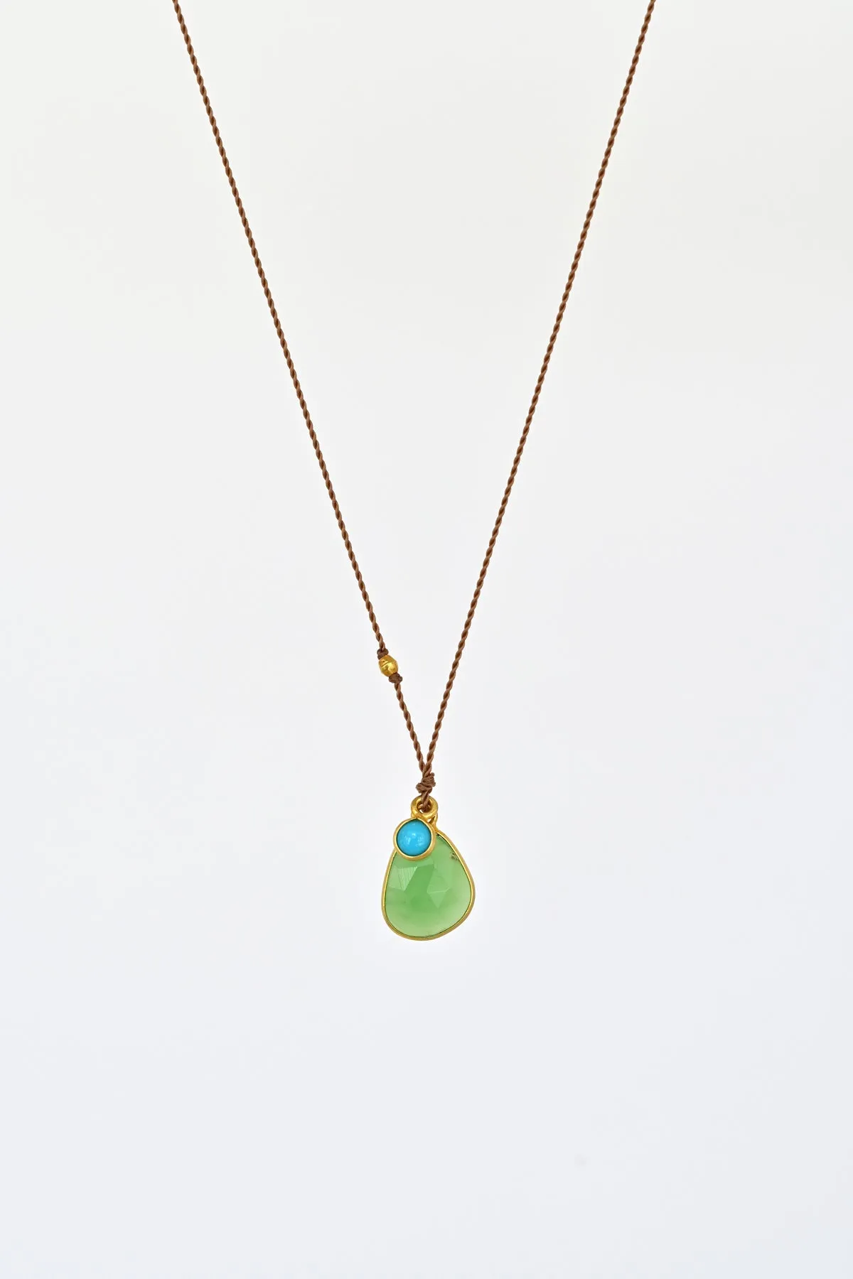 Chrysoprase   Turquoise Necklace