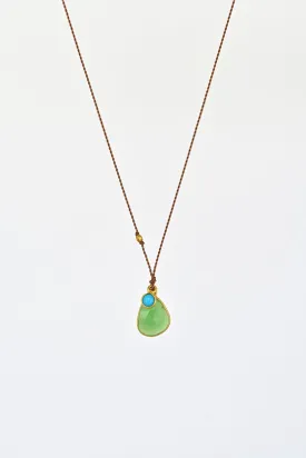 Chrysoprase   Turquoise Necklace