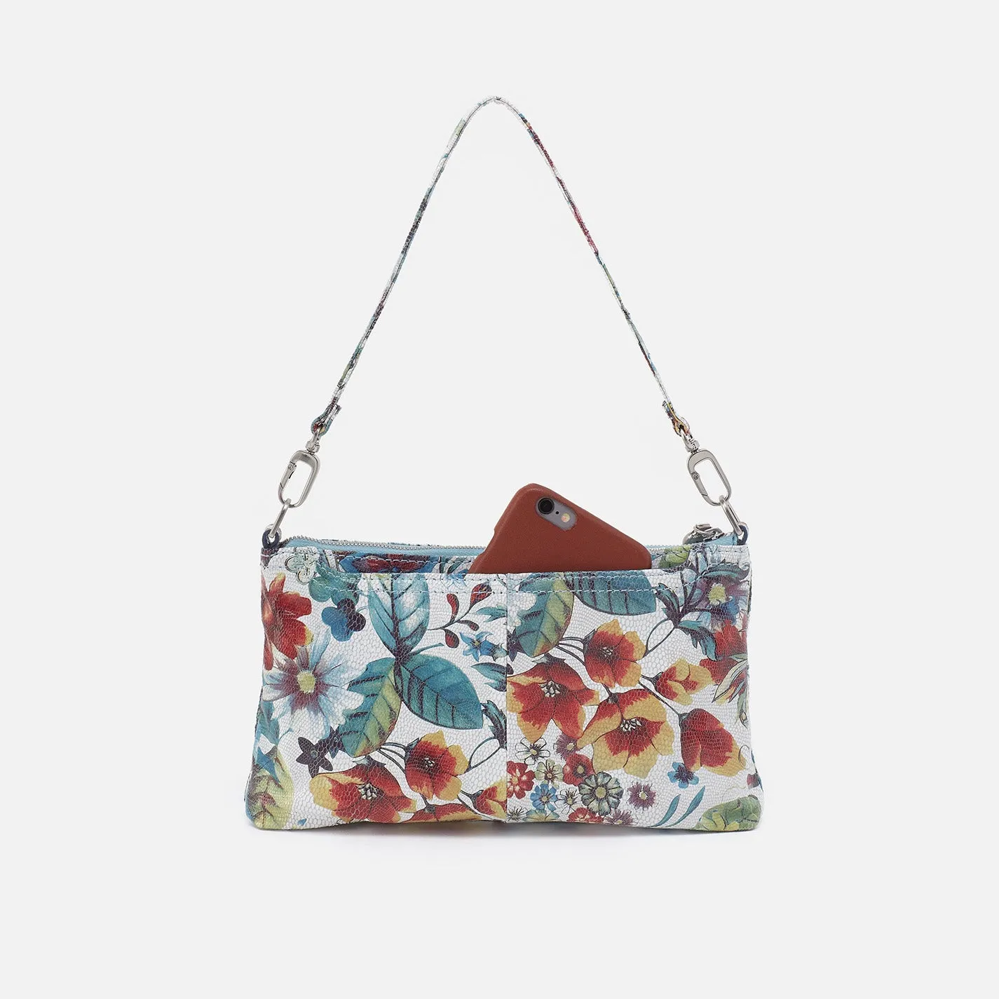 Darcy Crossbody in Printed Leather - Botanic Print