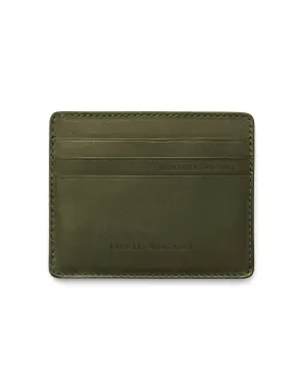 David August Luxury Genuine Vintage Calfskin Leather Card Case