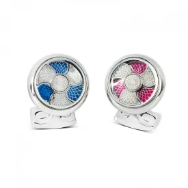 Deakin & Francis Blue And Pink Color Change Cufflinks