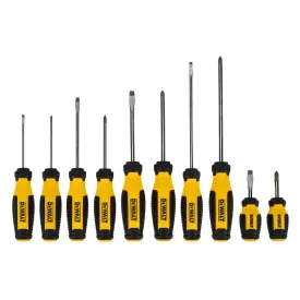 DEWALT DWHT65201 Durable Ergonomic Magnetic Screwdriver Set - 10 PC