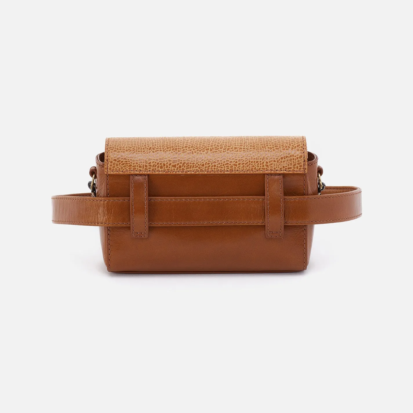 Drake Belt Bag In Mixed Leathers - Cedar Crackle Print