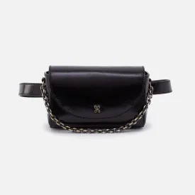 Drake Belt Bag In Polished Leather - Black