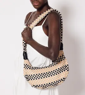 Dylan Woven Handbag | Black Multi