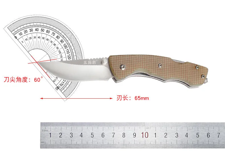 EDC Pocketed Knife Finish 7095 Survival Folding Tool