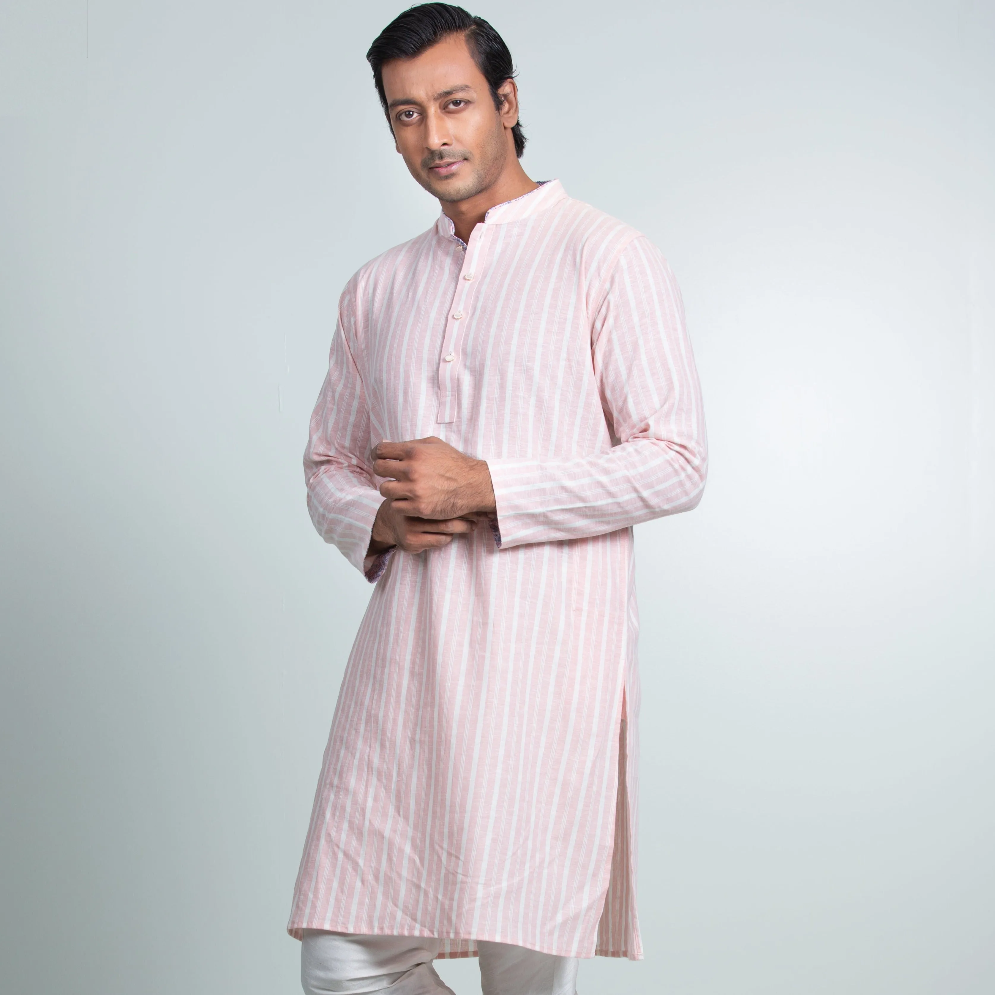 Eid Panjabi | Pink Stripe