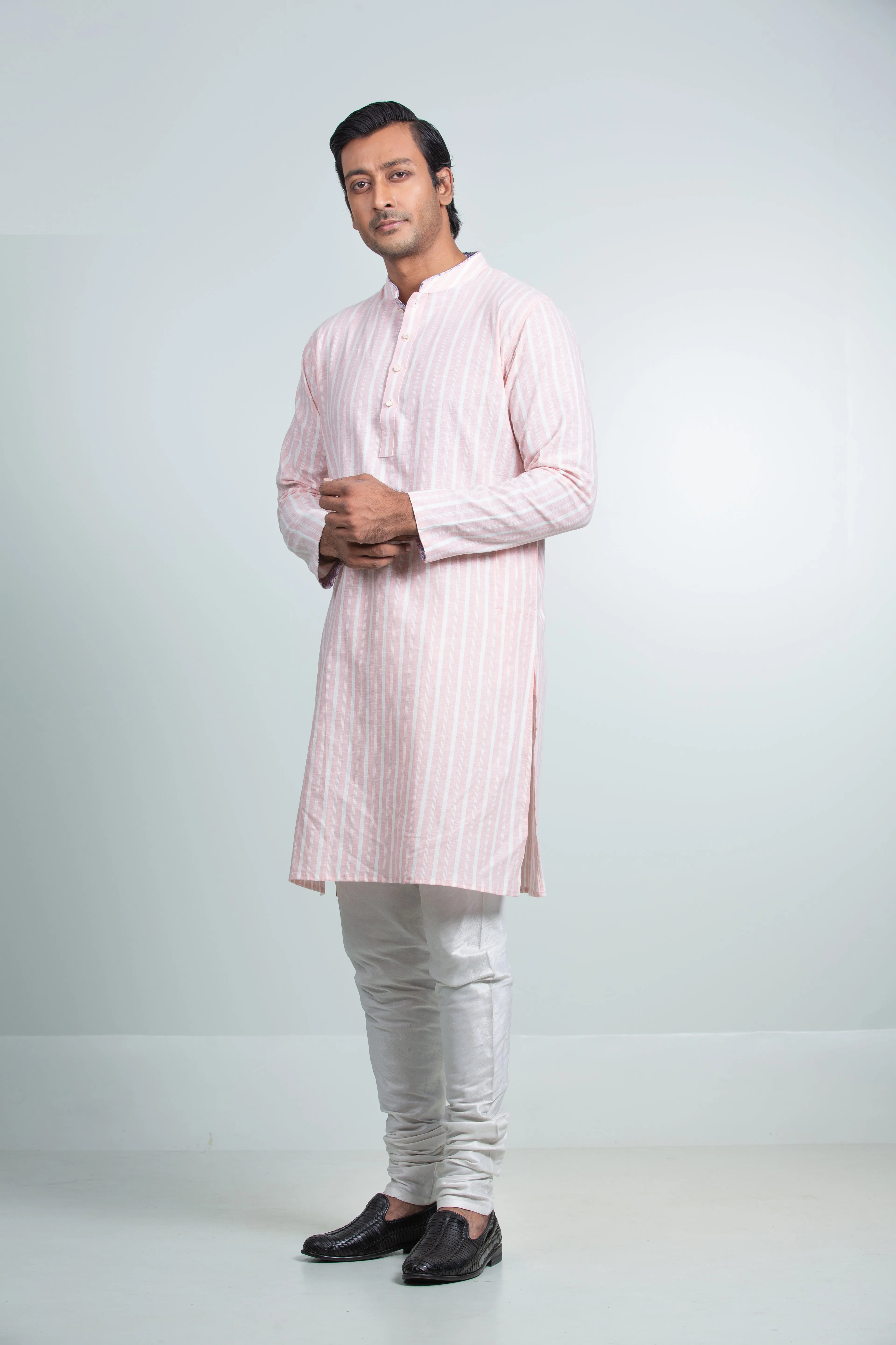 Eid Panjabi | Pink Stripe