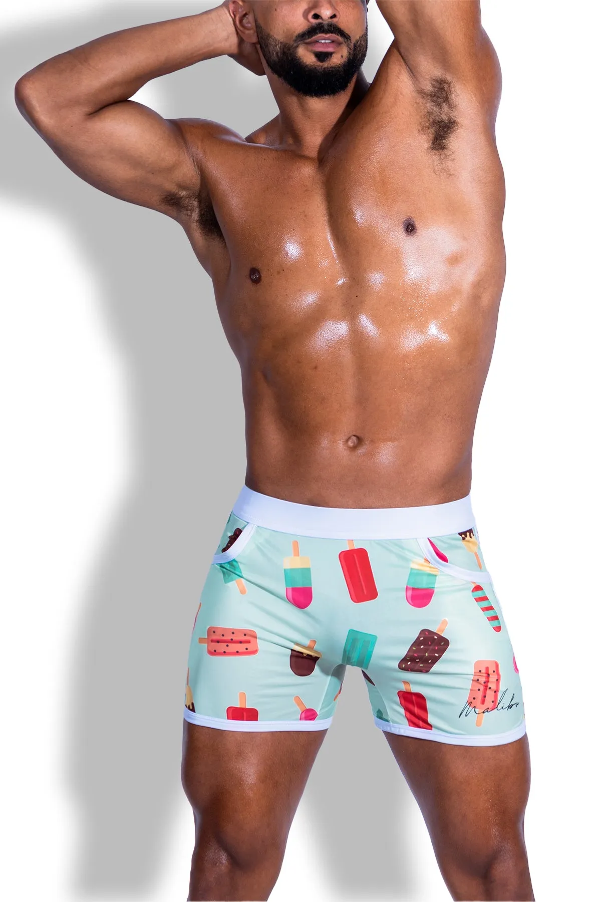 Elevate Comfort 4" Short Shorts - Popsicles