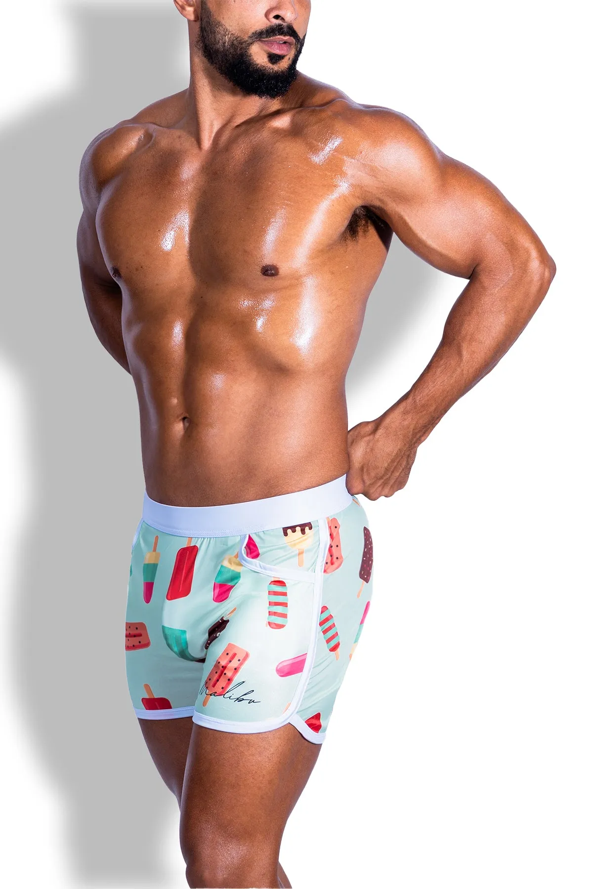 Elevate Comfort 4" Short Shorts - Popsicles