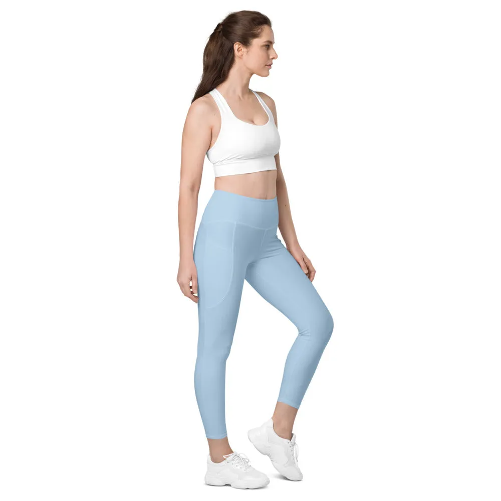 ELEVATED ESSENTIALS, THE PERFECT SIDE POCKET LEGGING LIGHT BLUE