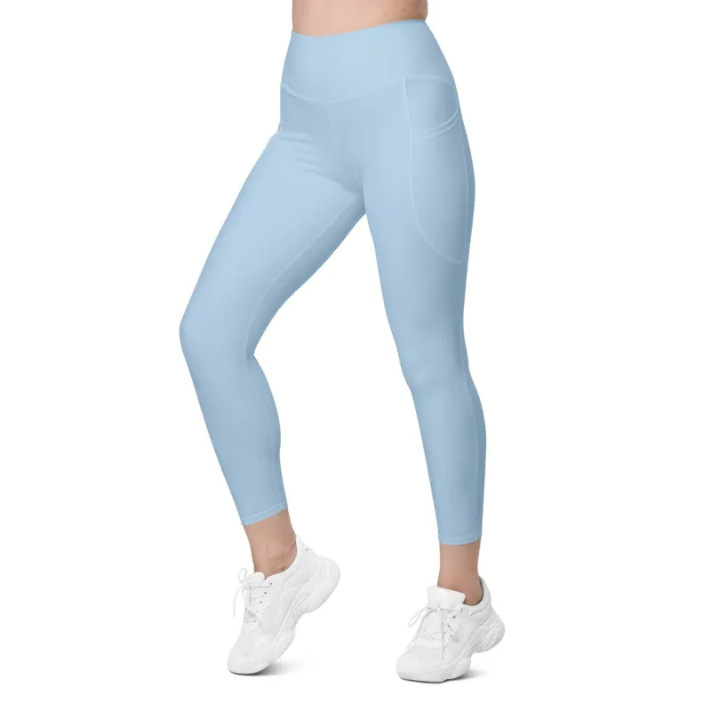 ELEVATED ESSENTIALS, THE PERFECT SIDE POCKET LEGGING LIGHT BLUE